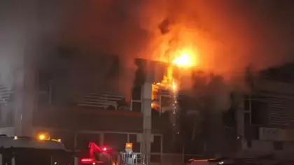 Bursa'da yumurta işletmesinde yangın