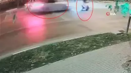 Bursa'daki dehşet anları ortaya çıktı: 150 km hızla gelen araç ATV'yi böyle biçti!
