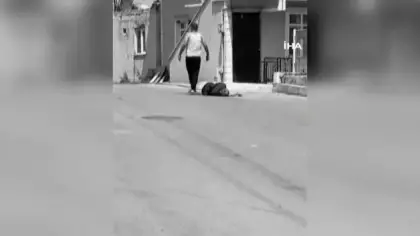 Cani koca dehşeti! Sokak ortasında eşini katletti, linçten polis kurtardı