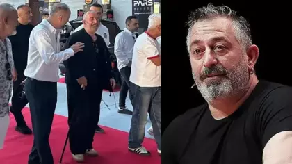 Cem Yılmaz bastonla görüntülendi