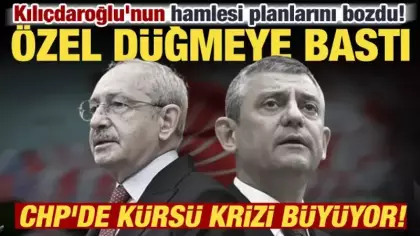 CHP'de grup toplantısı krizi! Kılıçdaroğlu'ndan sonra Özel'den jet hamle: Ben yapacağım