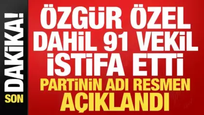 CHP'de tarihi kopuş! Özgür Özel dahil 91 milletvekili istifa etti! Yeni Parti kuruluyor...