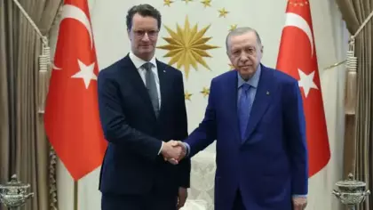 Cumhurbaşkanı Erdoğan, Hendrik Wüst'ü kabul etti