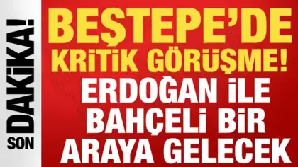 Cumhurbaşkanı Erdoğan, MHP lideri Bahçeli'yi saat 14:00'te külliyede kabul edecek
