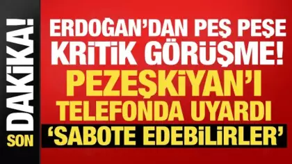 Cumhurbaşkanı Erdoğan'dan diplomasi trafiği! Pezeşkiyan ve Zeydi ile görüştü