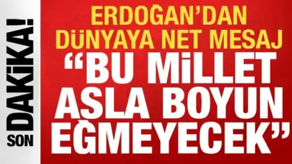 Cumhurbaşkanı Erdoğan'dan dünyaya Sivas Kongresi mesajı: Bu millet asla boyun eğmeyecek