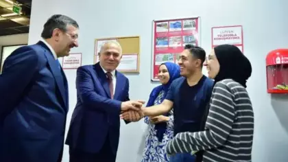 Cumhurbaşkanı Yardımcısı Cevdet Yılmaz'dan sürpriz ziyaret