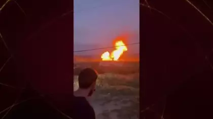 Dağıstan'dan kıyametvari sahneler: Doğalgaz boru hattı patladı