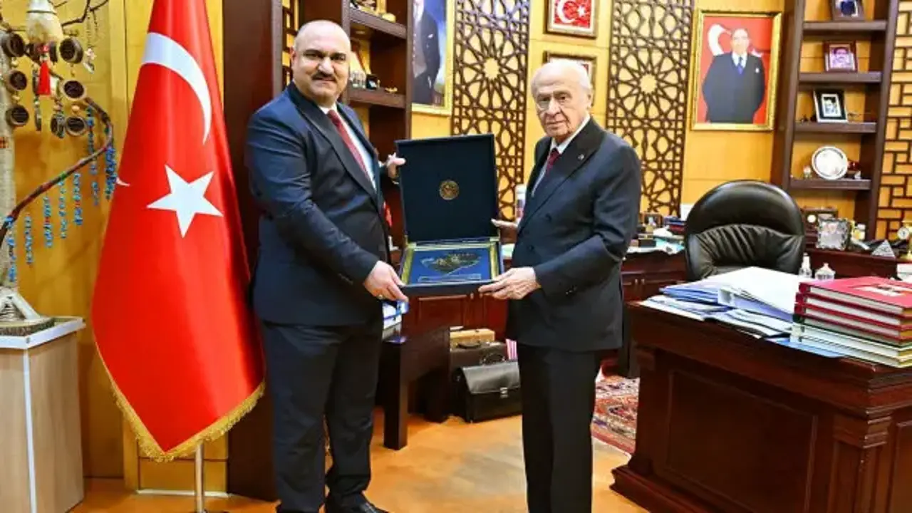 Devlet Bahçeli, Kerkük'ün ilk Türkmen valisini kabul etti
