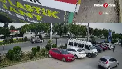 Drift atarak geldi, başka bir otomobile çarparak kaçtı