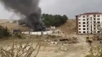 Edirne’de şantiyede yangın çıktı