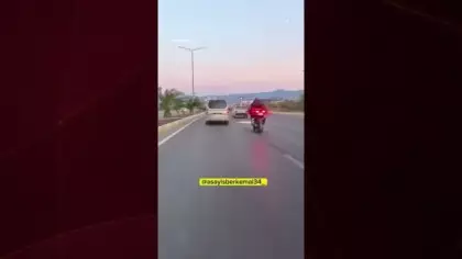 Edremit'te motosiklet sürücüsü ölümden kıl payı kurtuldu!