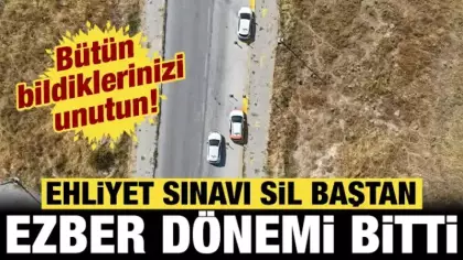 Ehliyet sınavında sil baştan: Bütün bildiklerinizi unutun, ezber dönemi bitti!