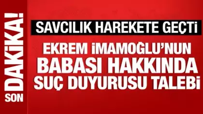 Ekrem İmamoğlu'nun babası Hasan İmamoğlu hakkında suç duyurusu talebi