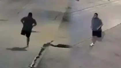 Ekvador'da tek bacaklı gaspçı kameraya yakalandı