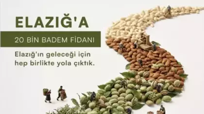 Elazığ'ın taşlık yamaçları bademle yeşerecek: ÇEKUD'dan 20 bin fidanlık seferberlik