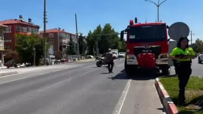 Emet'teki yangına giden arazöz motosikletle çarpıştı: 1 yaralı