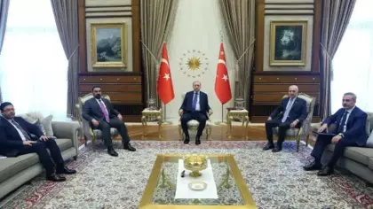 Erdoğan, Irak Temsilciler Meclisi Başkanı Halbusi'yi kabul etti