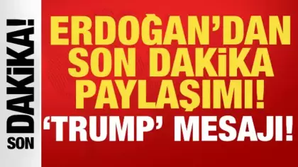 Erdoğan: Sayın Donald Trump’ı ağırlamaktan memnuniyet duydum