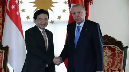 Erdoğan, Singapur Başbakanı'nı kabul etti!