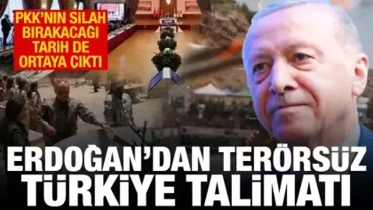 Erdoğan'dan Terörsüz Türkiye talimatı! PKK'nın silah bırakacağı tarih de ortaya çıktı