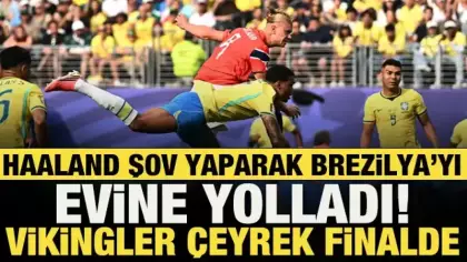 Erling Haaland şov yaptı! Norveç Brezilya'yı dağıtarak çeyrek finale yükseldi