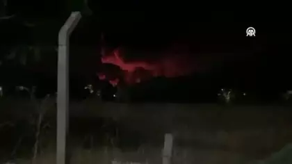 Eskişehir'de TEI fabrikasında korkutan yangın