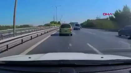 Eyüpsultan'da feci kaza: Kontrolden çıkan otomobilin devrilme anı kamerada!