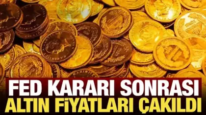 Fed kararı sonrası altın fiyatları çakıldı: İşte gram ve ons altın fiyatları