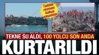 Fethiye'de gezi teknesinde korku dolu anlar! 100 yolcu tahliye edildi