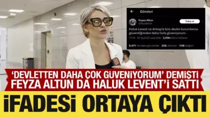 Feyza Altun da Haluk Levent'i sattı: İfadesi ortaya çıktı