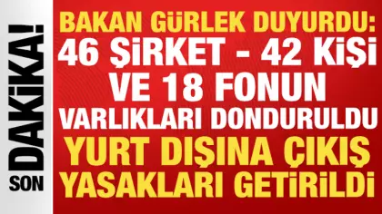 Fon soruşturması: 46 şirket, 18 fon, 42 kişinin mal varlığı donduruldu