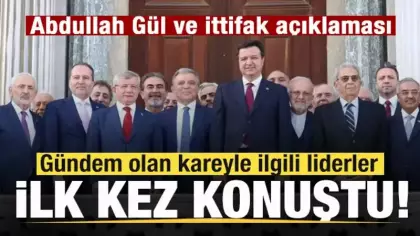 Fotoğraf gündem oldu Mahmut Arıkan ve Fatih Erbakan'dan ittifak ve Abdullah Gül açıklaması