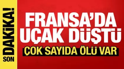 Fransa'da uçak düştü: En az 11 ölü