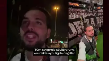 Fransız gazeteci Beşiktaş tribünlerine hayran kaldı