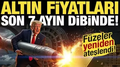 Füzeler yine ateşlendi! Altın fiyatlarında şok çekilme! Son 7 ayın dibini gördü...
