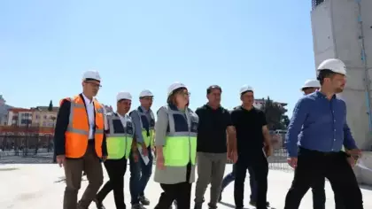 Gaziantep'te büyük kongre merkezi inşaatı sürüyor