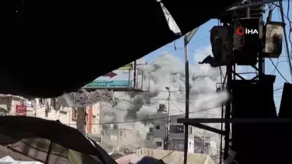 Gazze'de siviller yine hedef tahtasında! Alçak İsrail'in saldırıları kamerada