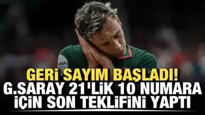 Geri sayım başladı! Galatasaray, 21'lik 10 numara için son teklifini yaptı
