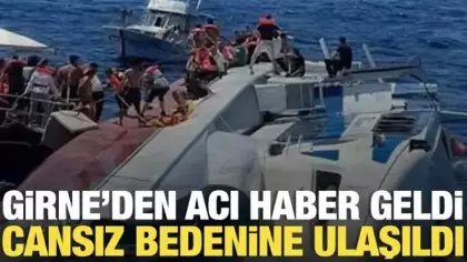 Girne açıklarında batan gemiye yönelik arama kurtarma çalışmalarında 6'ncı naaşa ulaşıldı