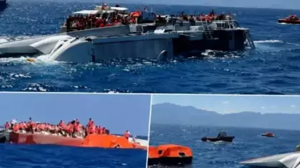 Girne’deki faciadan yeni görüntü: Geminin battığı anlardaki can pazarı ortaya çıktı