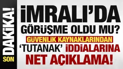 Güvenlik kaynaklarından 'İmralı'da görüşme' iddialarına açıklama geldi!
