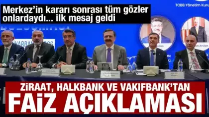 Halkbank, Ziraat ve VakıfBank genel müdürlerinden son dakika faiz açıklaması