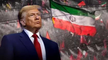Hamaney'in cenazesine damga vurdu! Bomba Trump çağrısı! Yüz binler destek verdi