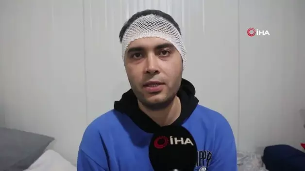 Hatay'da yatağında yatarken yorgun merminin hedefi olan vatandaş o anları anlattı!