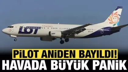 Havada büyük panik: Pilot bayıldı, uçak acil iniş yaptı!