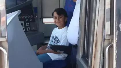 Hayali gerçeğe dönüştü! Marmaray vatman kabininin en özel konuğu