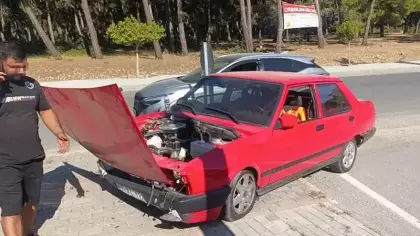 Hurdaya dönen araçtan mucize kurtuluş!