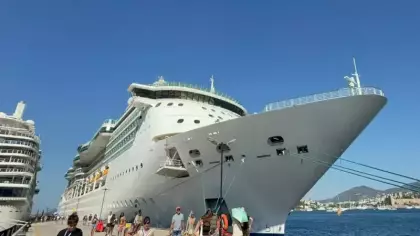 İki kruvaziyerle Bodrum'a akın ettiler: Tam 3 bin 319 turist geldi