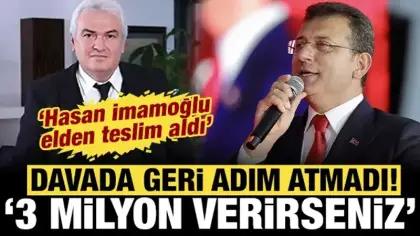 İmamoğlu'nun aile dostu Seyfi Beyaz ifadesini yineledi: 3 milyon verirseniz...